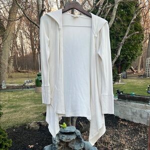 Waffle knit cardigan